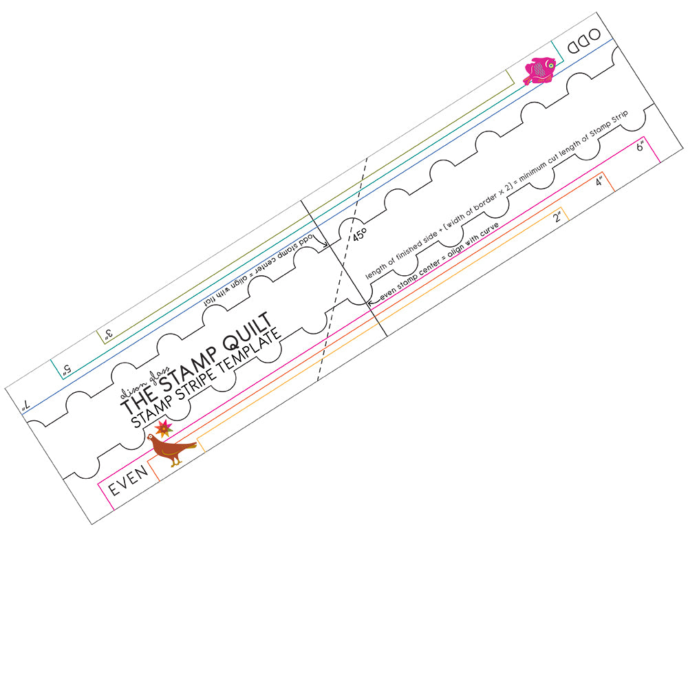stamp stripe ruler