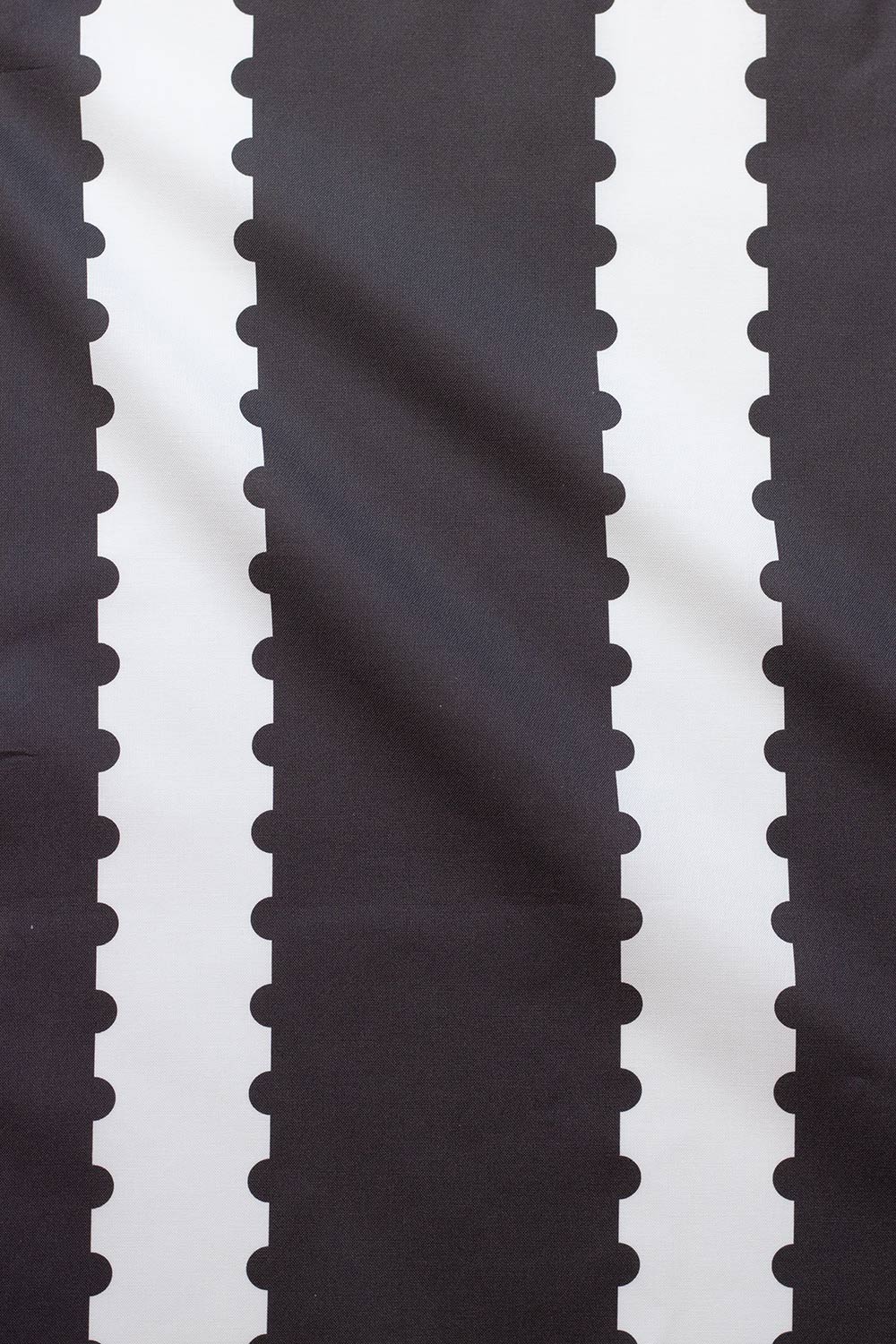 stamp stripe yardage in charcoal