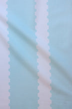 stamp stripe yardage in mint