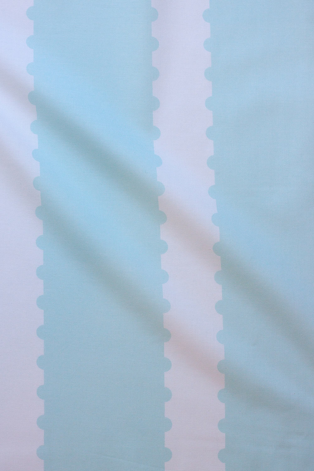 stamp stripe yardage in mint