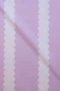 stamp stripe yardage in petal