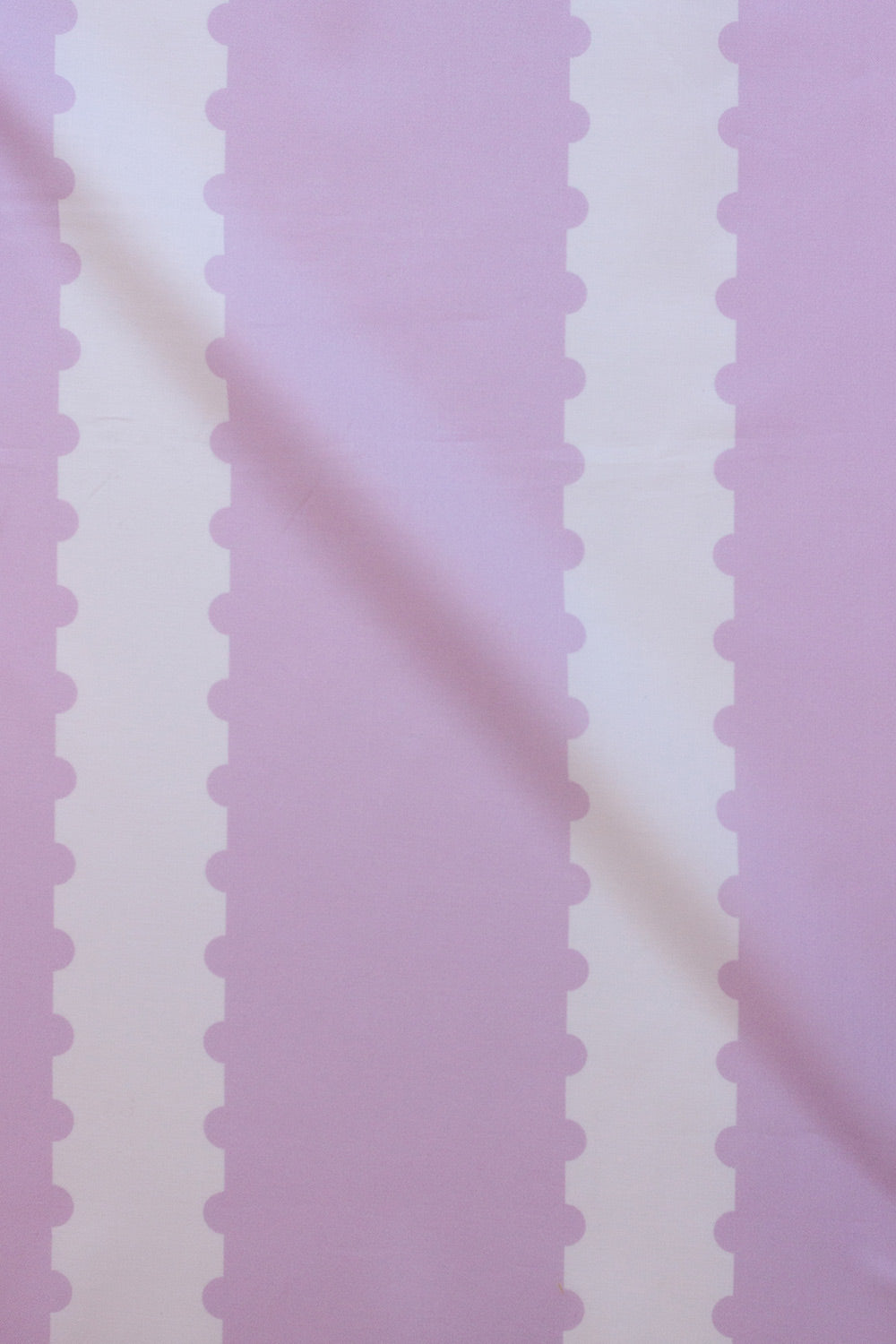 stamp stripe yardage in petal