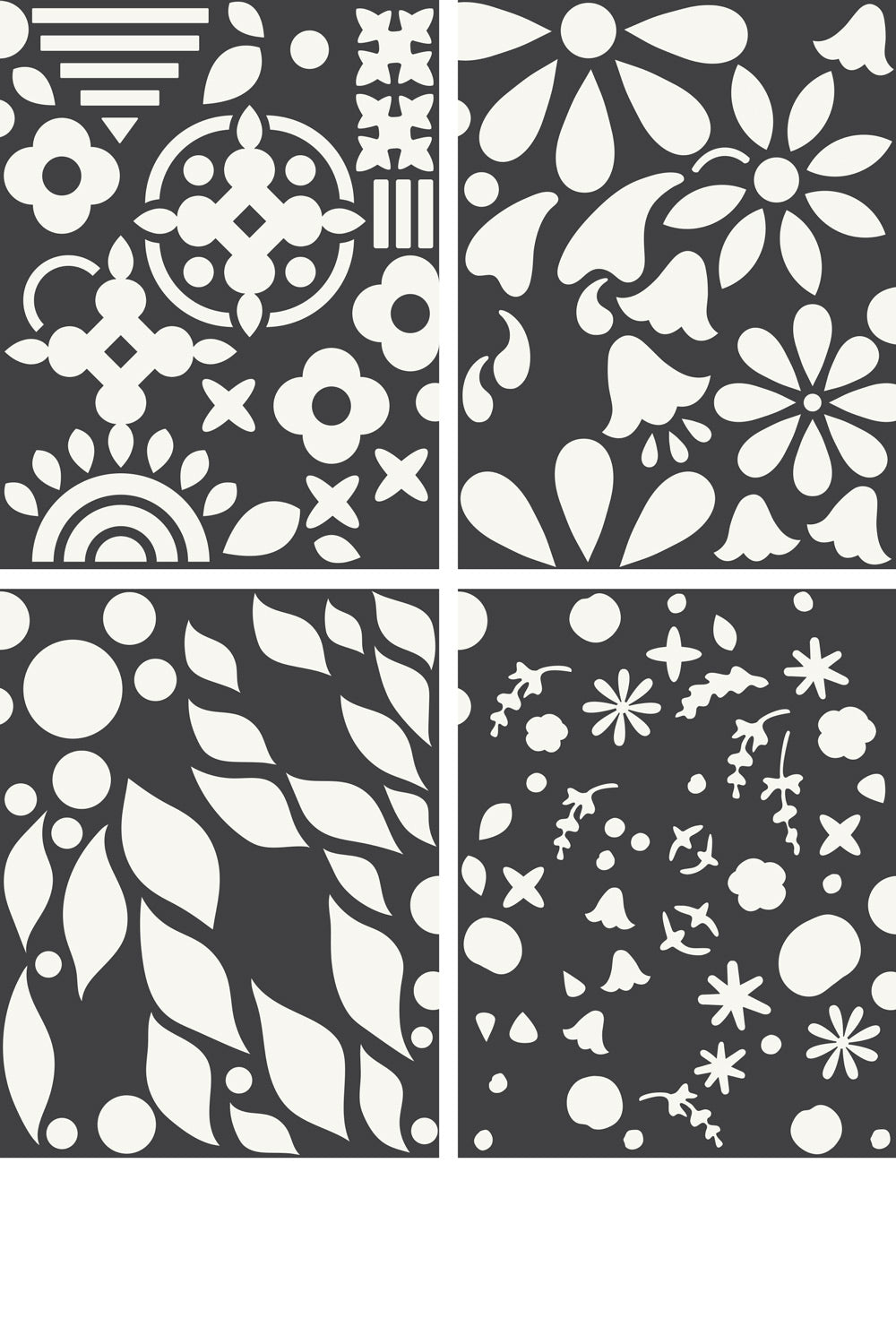 cozy stencils all four designs