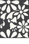 cozy stencil in dozen daisies