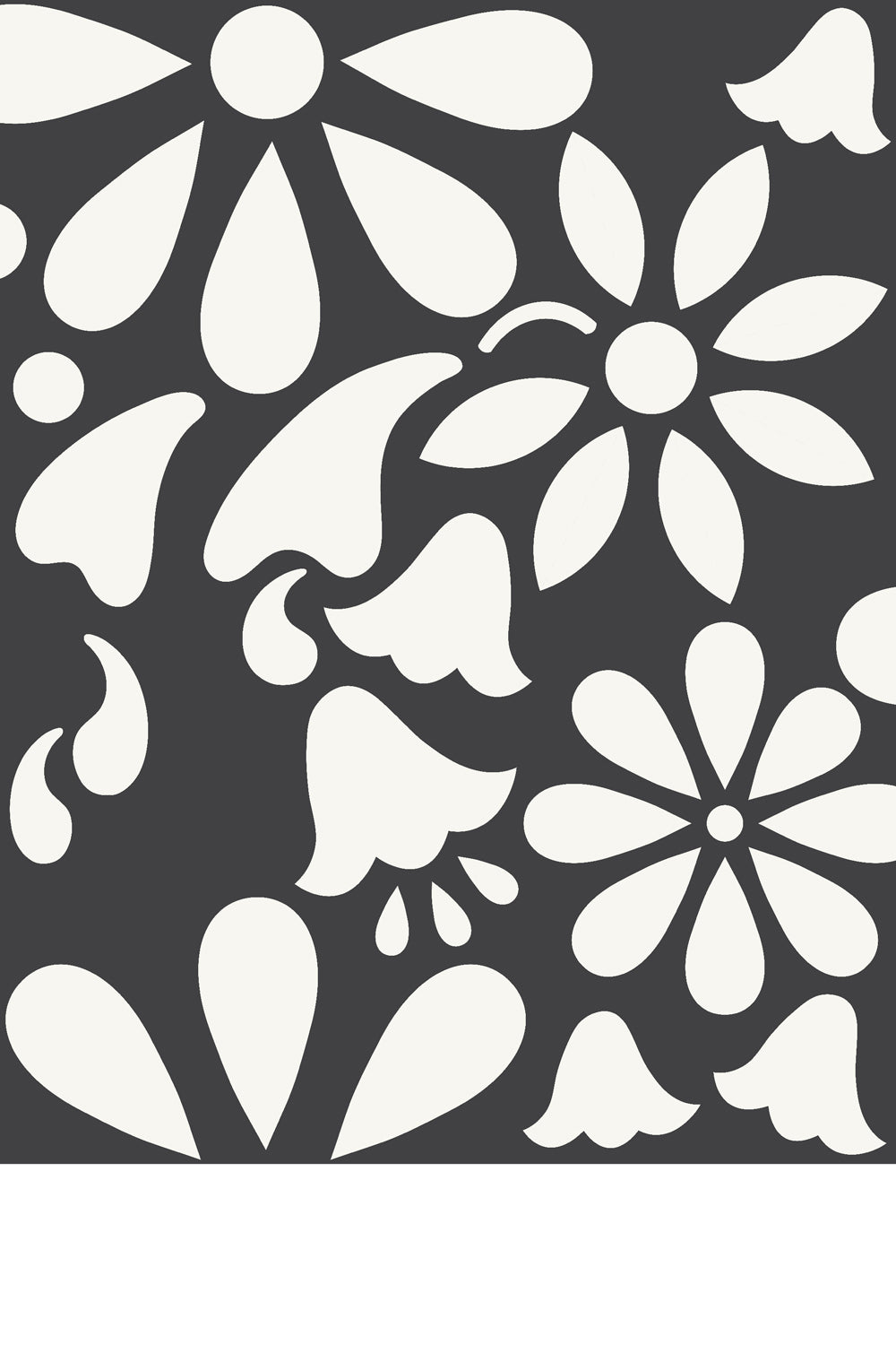cozy stencil in dozen daisies