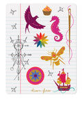 notebook sticker sheet