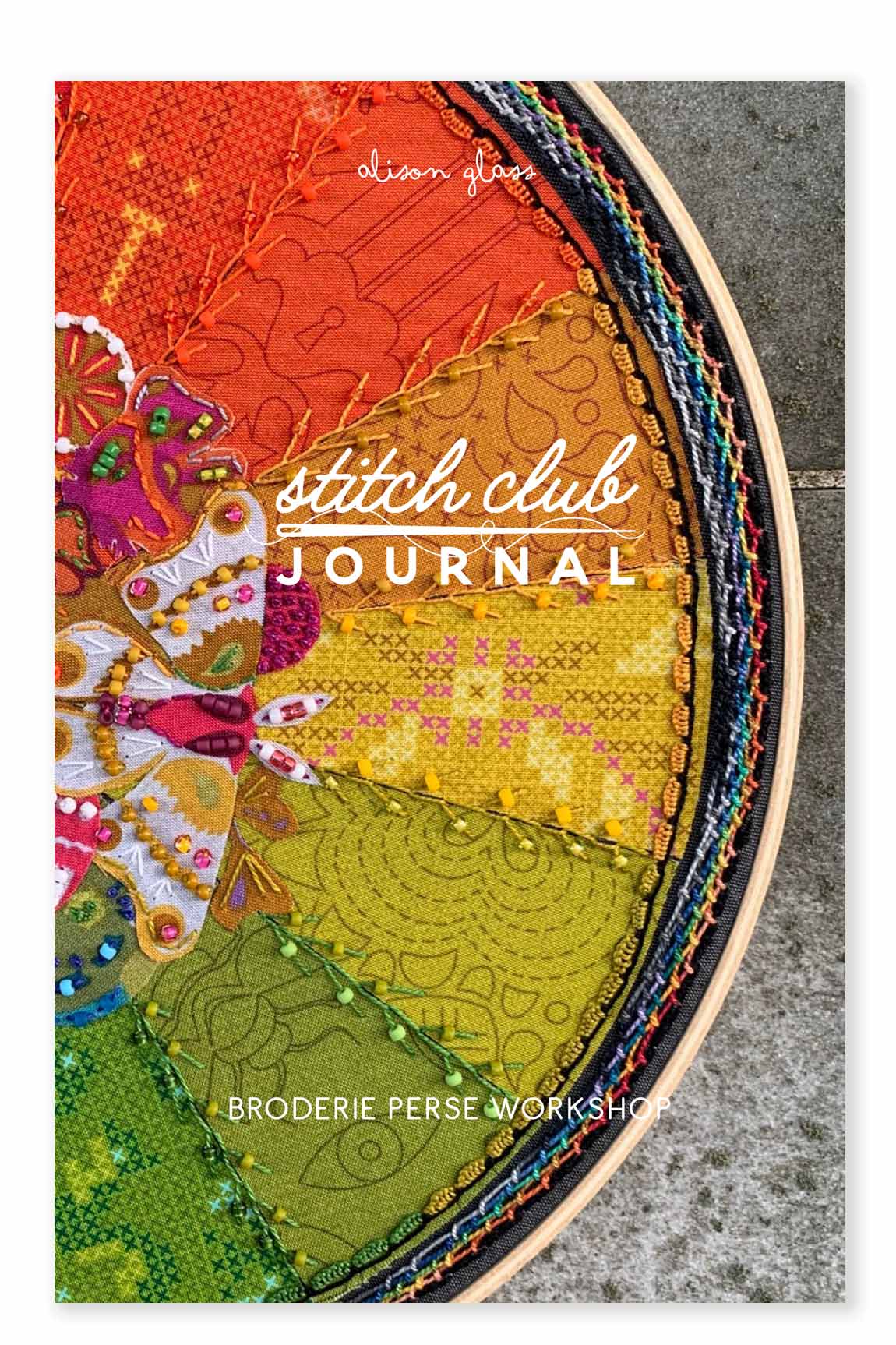 stitch club broderie perse workshop