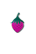 purple strawberry enamel pin