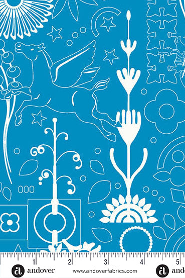 sun print 2025 yardage cameo in bluejay