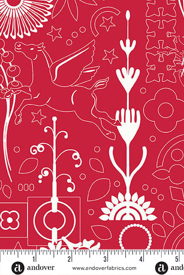 sun print 2025 yardage cameo in cardinal
