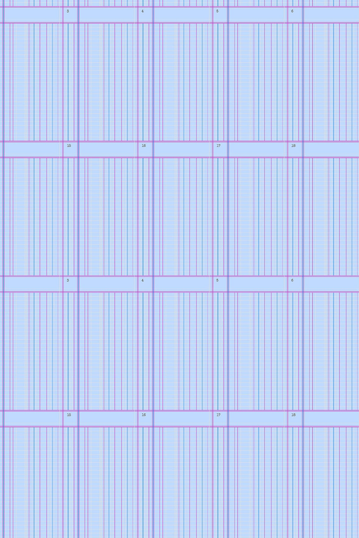 sun print 2026 ledger in forget me not