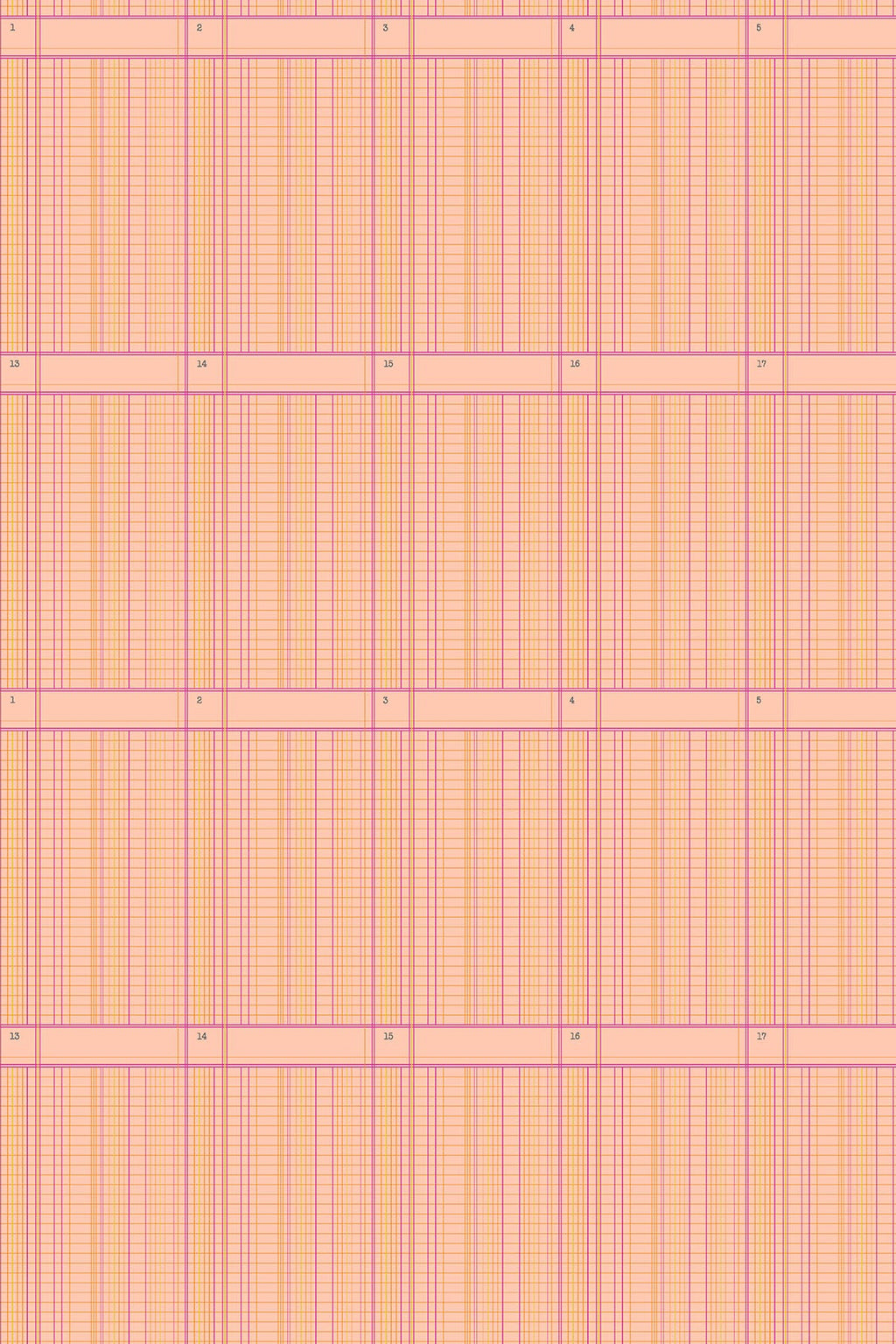 sun print 2026 ledger in tangerine