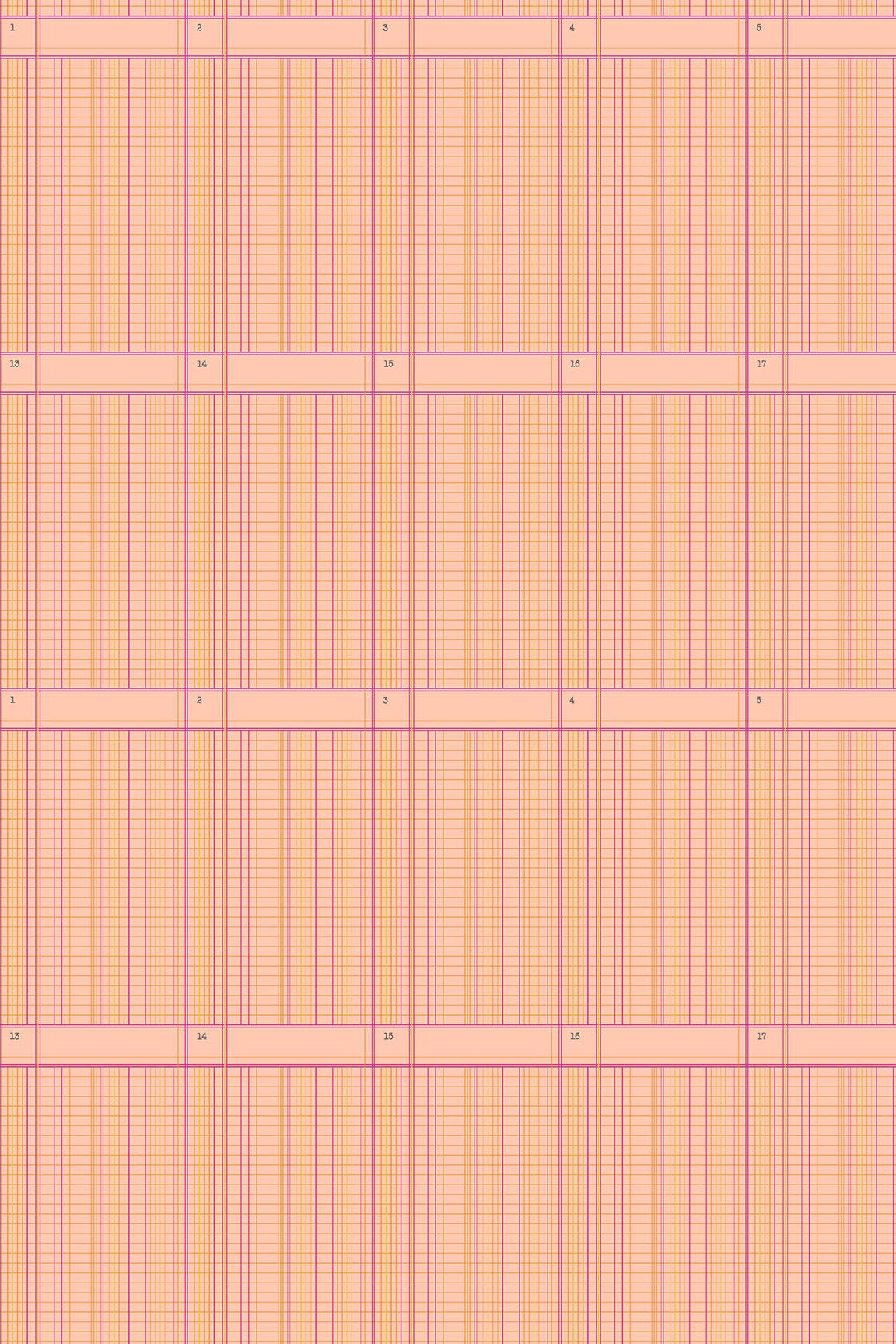sun print 2026 ledger in tangerine