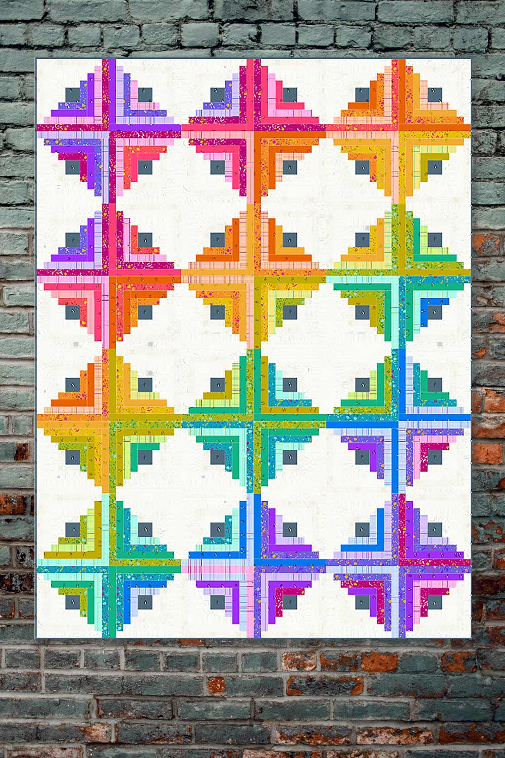 Log Cabin Quilt Kit in Sun Print 2026