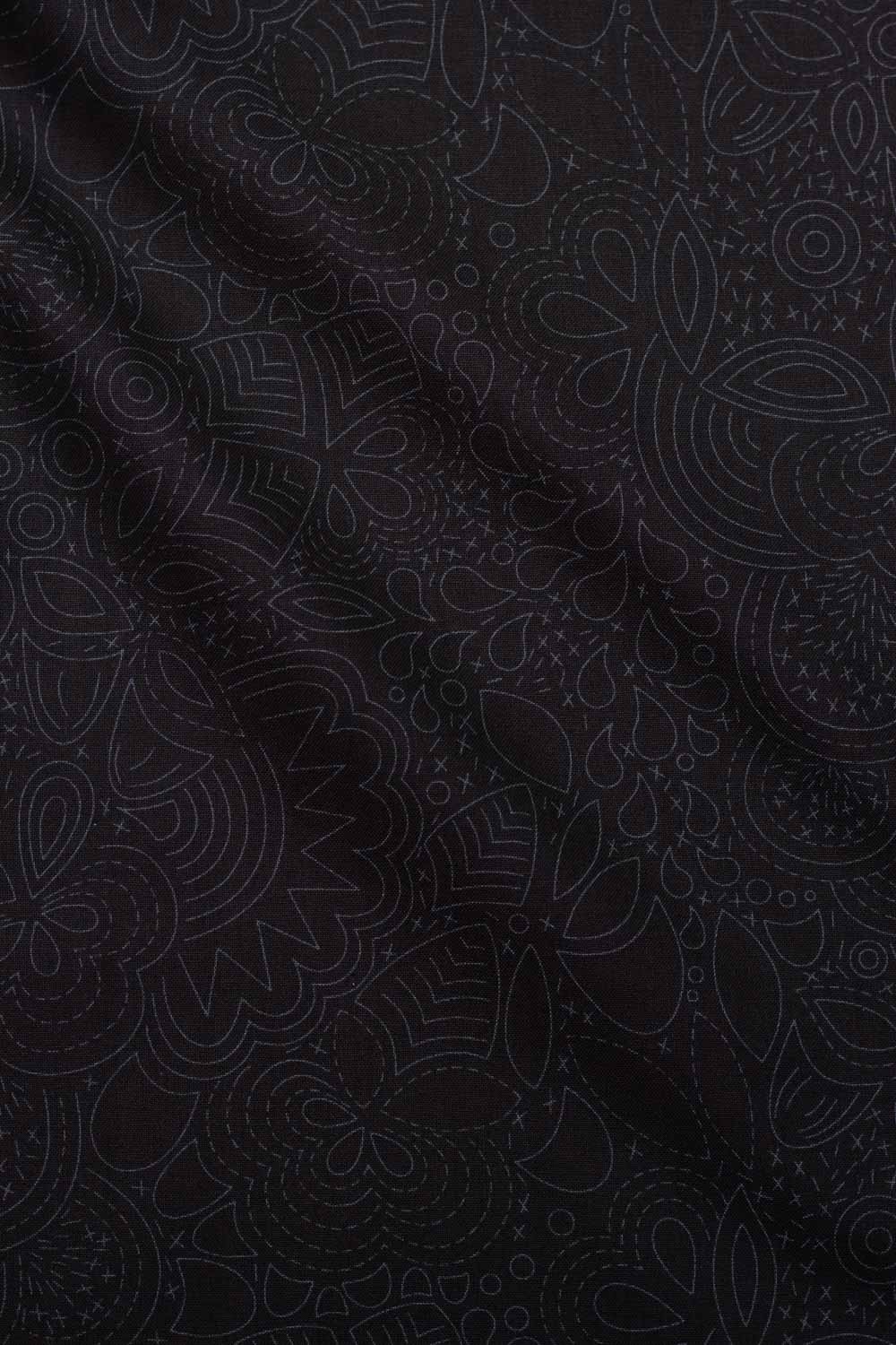 sun print 2022 stitched in blackbird yardage