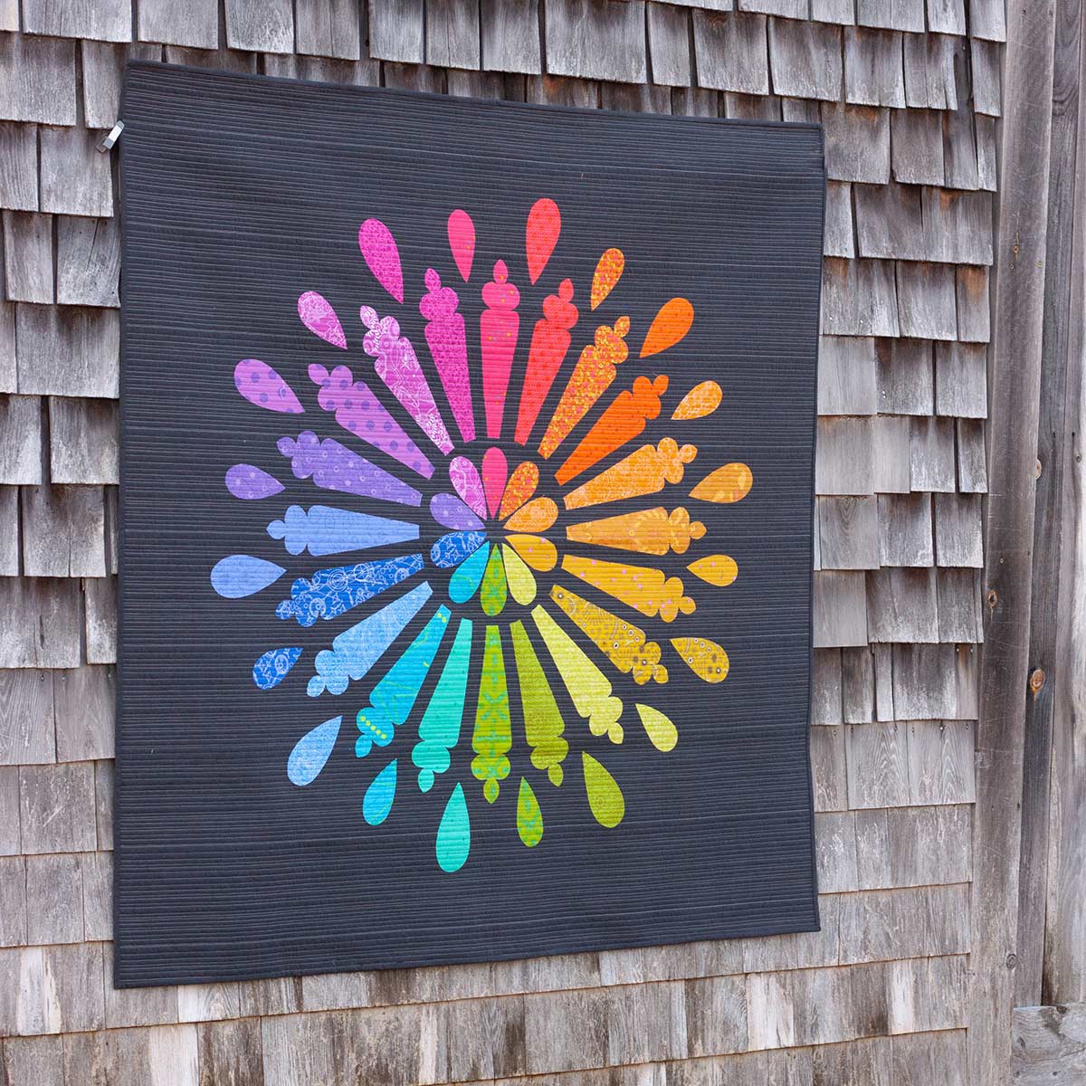 cathedral quilt in sun print