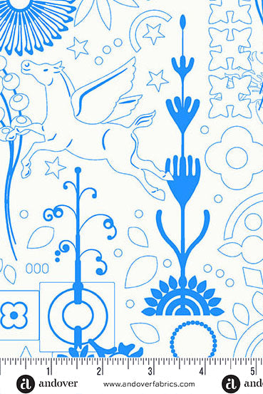 sun print whisper yardage cameo in teacup