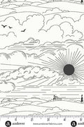 sun print whisper yardage dwell in zebra