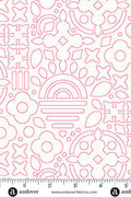 sun print whisper yardage stencil in taffy