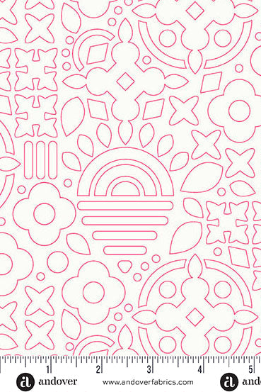 sun print whisper yardage stencil in taffy
