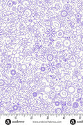 sun print whisper yardage woodland in violet