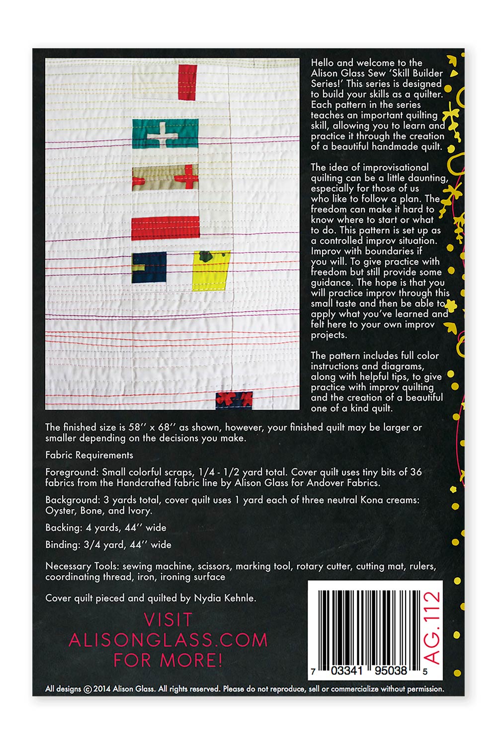 swatch skill builder alison glass pattern company