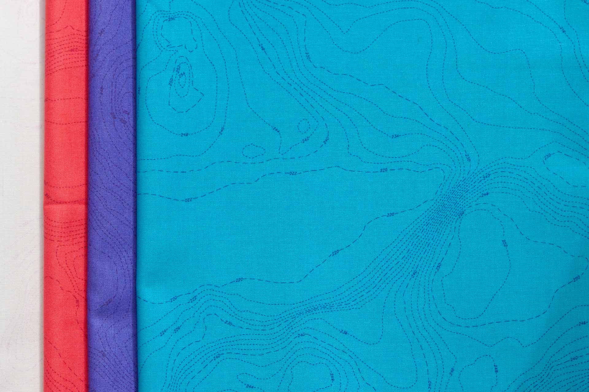 Wildflowers Yardage - Topography in Salmon
