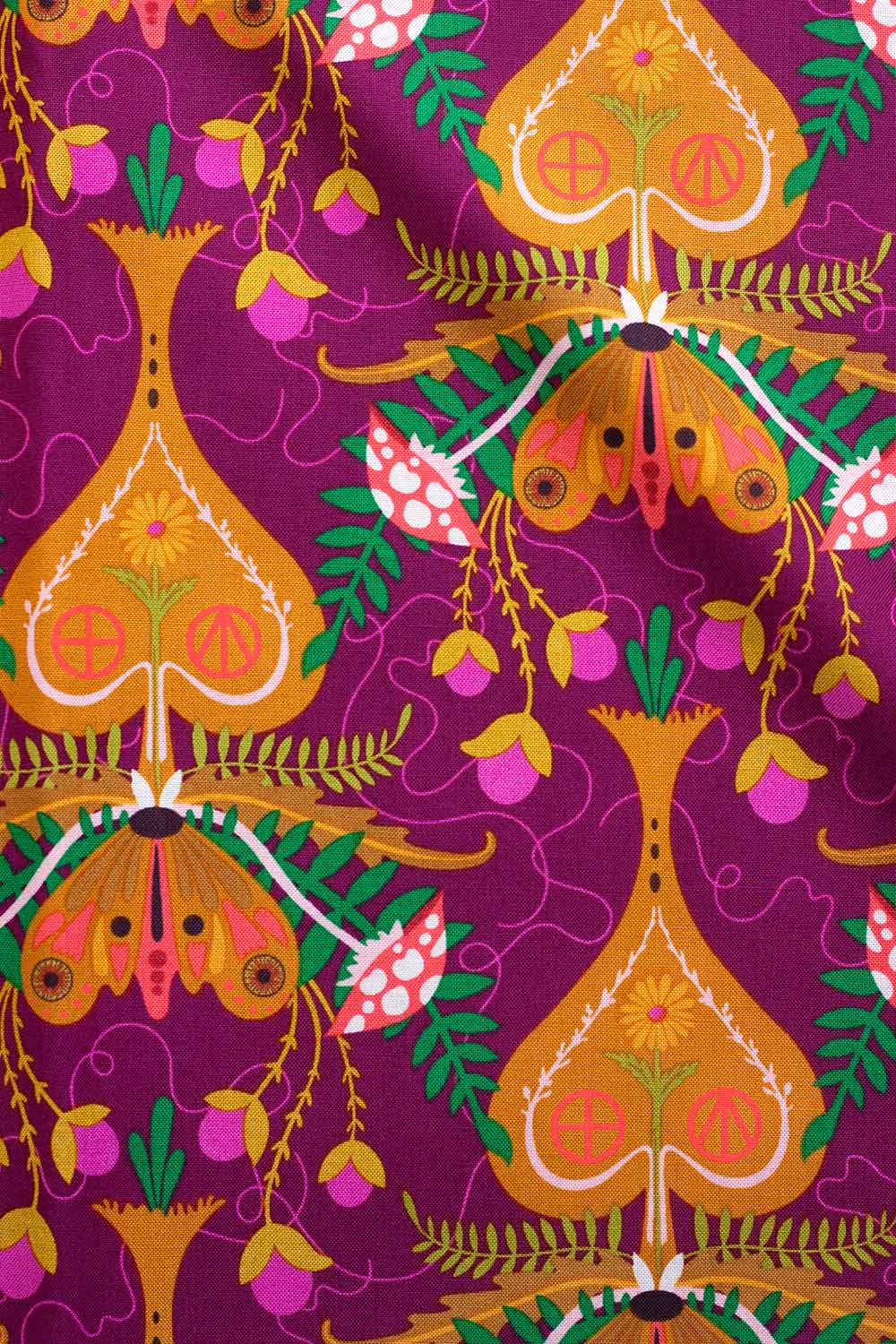 wildflowers spade in plum yardage