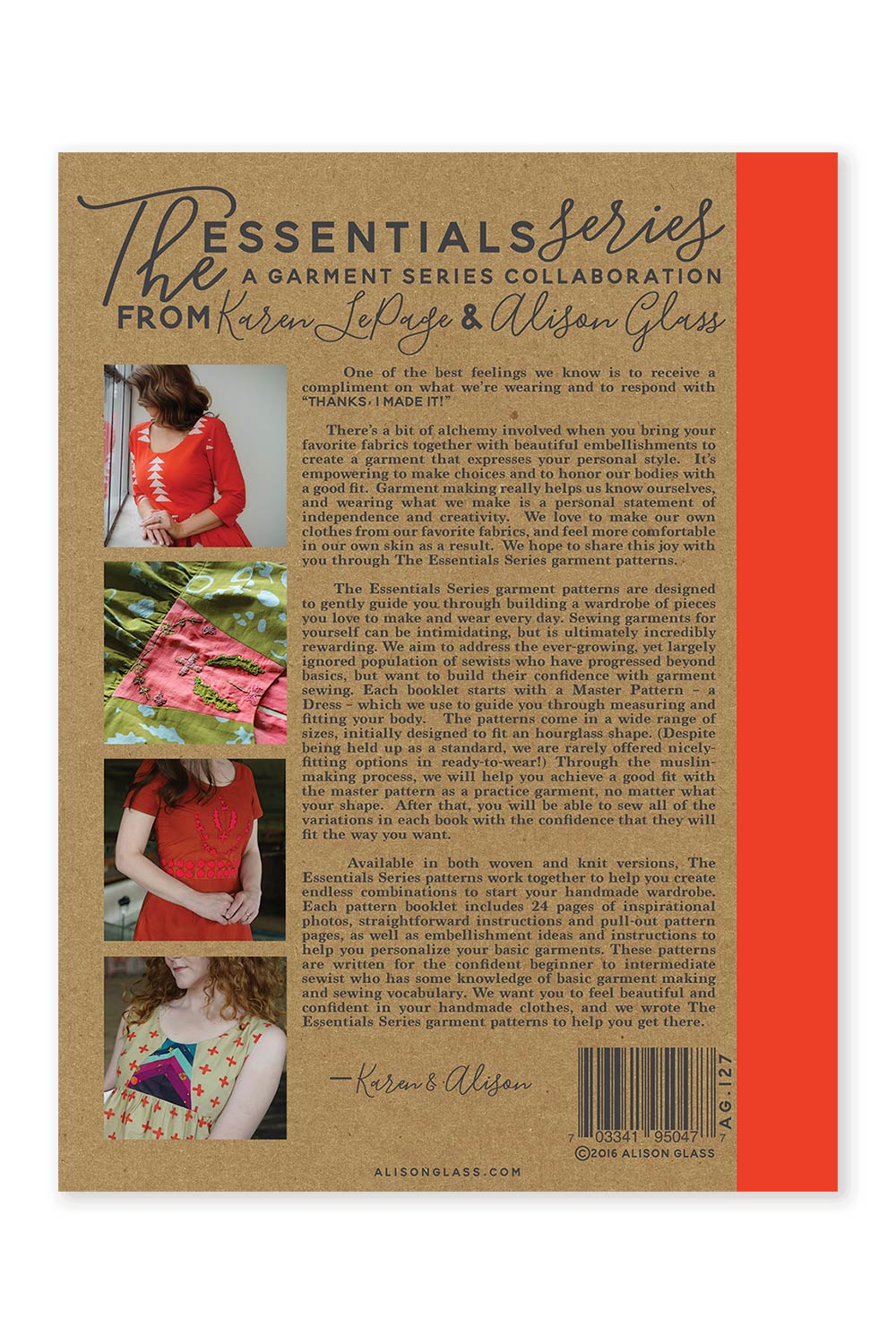 woven essentials alison glass pattern company back